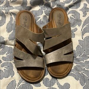 Stylish Women's Sandals in Beige & Copper by Eurosoft